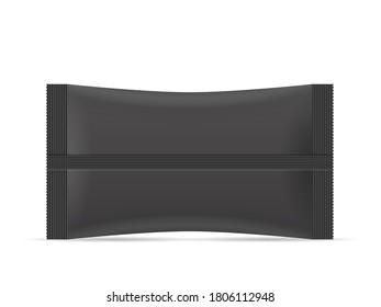 Wet wipes package on a white background. Vector illustration.