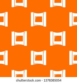 Wet wipes package pattern vector orange for any web design best