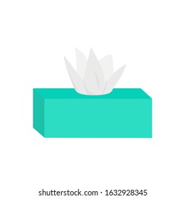 Wet wipes to prevent influenza infection. Icon. Protection against infection, viruses and diseases. Vector illustration. For design.