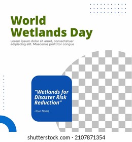 wetland day template creative design