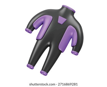 wetsuit icon 3d illustration render