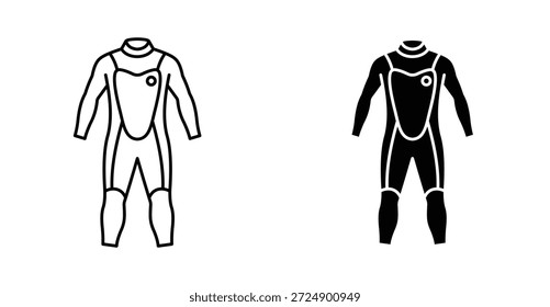 Wetsuit icon graphic design. Vector icon illustrations