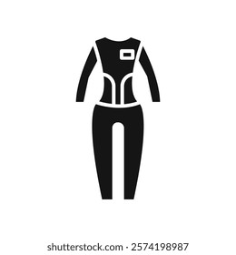 Wetsuit icon Simple thin line flat symbol