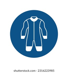 Wetsuit Vector Icon with trendy background colors that can easily edit or modify

