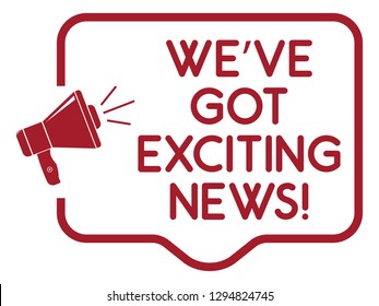 We've Got Exciting News Announcement - Shutterstock ID 1294824745
