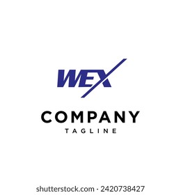 WEX logo icon vector template.eps