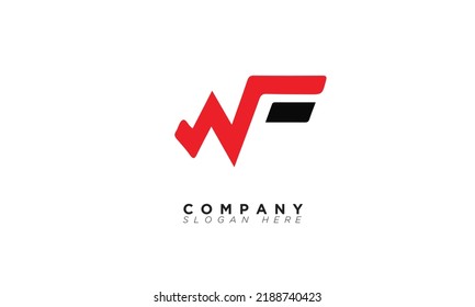 WF Alphabet letters Initials Monogram logo 