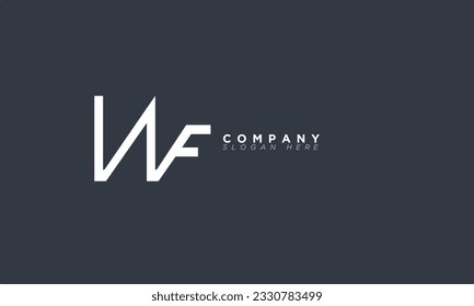 WF Alphabet letters Initials Monogram logo FW, W and F