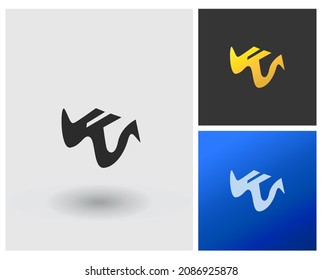 WF FW Letter shape logo
