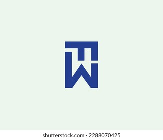 WF FW Logo design vector template