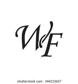 WF initial monogram logo