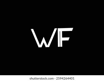 WF letter logo design and initial logo design