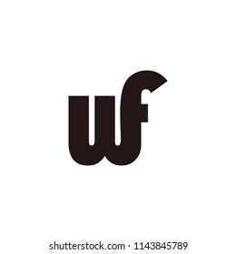 wf letter vector logo