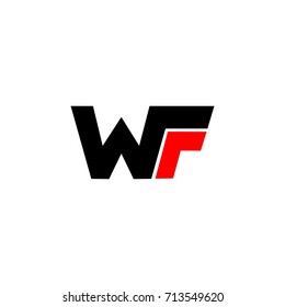 wf letter vector logo