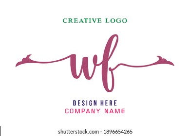 El logotipo de la inscripción WF es sencillo, fácil de entender y autoritario