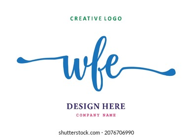 Das WFE-Buchstabierlogo ist einfach, leicht verständlich und überzeugend