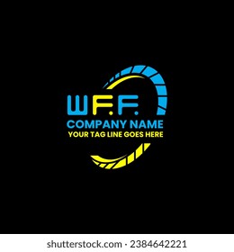 WFF letter logo vector design, WFF simple and modern logo. WFF luxurious alphabet design  
