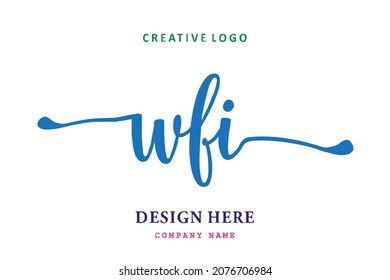 WFI lettering logo is simple, easy to understand and authoritative