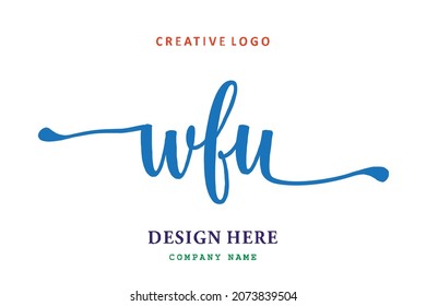 WFU lettering logo is simple, easy to understand and authoritative