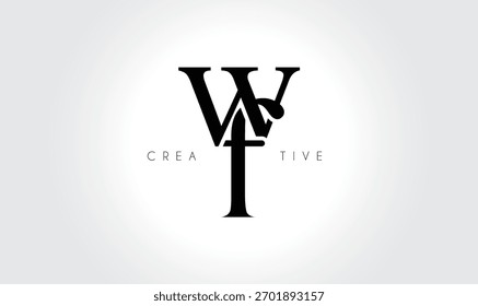 WFwf Elegant Serif Monogram Logo – Luxury Lowercase Typographic Lettermark for Modern Branding