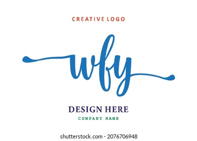 WFY lettering logo is simple, easy to understand and authoritative