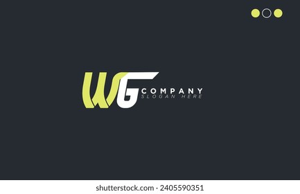 WG Alphabet letters Initials Monogram logo GW, W and G