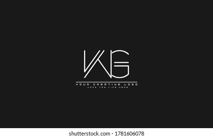 WG-GW-Vorlage für abstraktes Vektorlogo