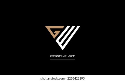 WG, GW, W, G abstract letters logo monogram