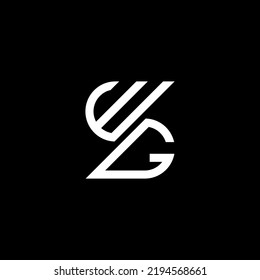 WG letter logo creative design with vector graphic, WG simple and modern logo.