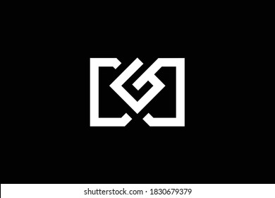 WG letter logo design on luxury background. GW monogram initials letter logo concept. WG icon design. GW elegant and Professional letter icon design on black background. W G GW WG