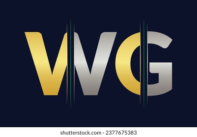 WG Letter logo design vector template.