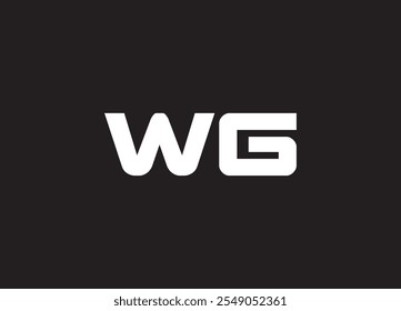 WG letter logo and initial logo design