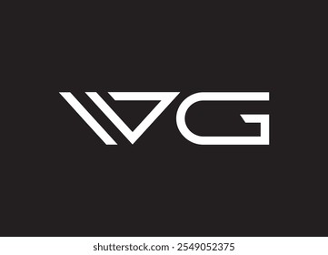 WG letter logo and initial logo design