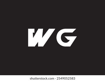 WG letter logo and initial logo design