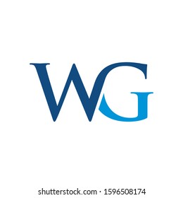 Wg Logo Can Be Used Company Stock Vector (Royalty Free) 1596508174 ...