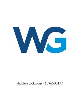 Wg Logo Can Be Used Company Stock Vector (Royalty Free) 1596508177 ...