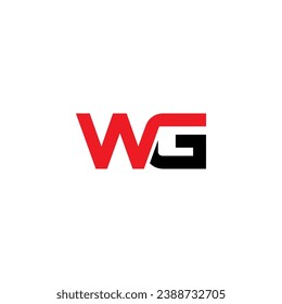 WG logo design. Vector illustration.