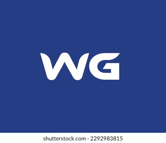 WG Logo design vector template