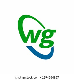 Wg Logo Initial Letter Design Template Stock Vector (Royalty Free ...