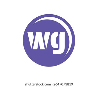 WG sport emblem or team logotype. Ball logo with a combination of Initial letter W and G for balls shop, sports company, training, club badge. Vector illustration.