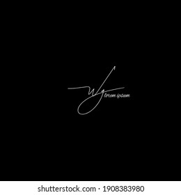WG w g escritura manual inicial moda creativa diseño elegante logo Firmar plantilla vectorial icono