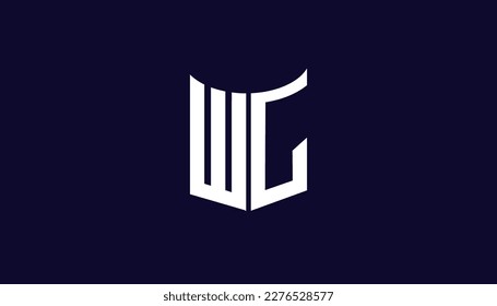 WG or Wc vector modern busienss logo