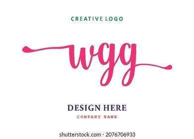 WGG lettering logo is simple, easy to understand and authoritative