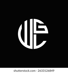 WGL logo WGL icon WGL monogram WGL letter minimalist Circle flat Unique modern abstract logo design.
