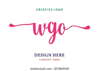 WGO lettering logo is simple, easy to understand and authoritative