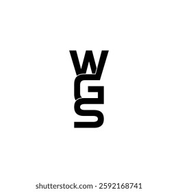 wgs initial letter monogram logo design