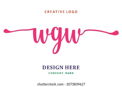 WGW lettering logo is simple, easy to understand and authoritative