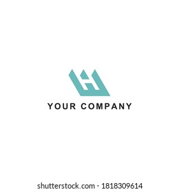 WH Symbol, Vektorlogo-Design. Inspiration für das Qualitätslogo der WH-Vorlage