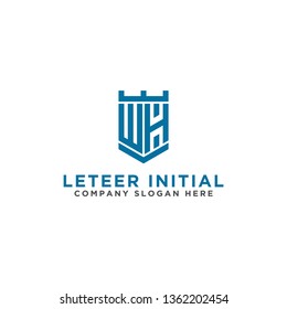 WH Letter Initial icon / logo design Monogram Inspiration. - vector