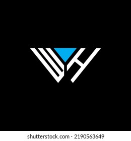 WH letter logo creative design with vector graphic, WH simple and modern logo.